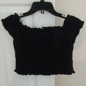 Black crop top